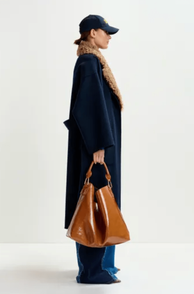 Irno Belted Coat w/Removable Fur Collar - The Collective Park City