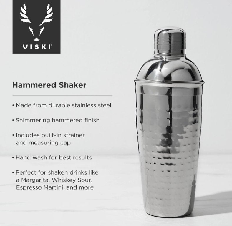 Irving Hammered Stainless Steel Cocktail Shaker - The Collective Park City