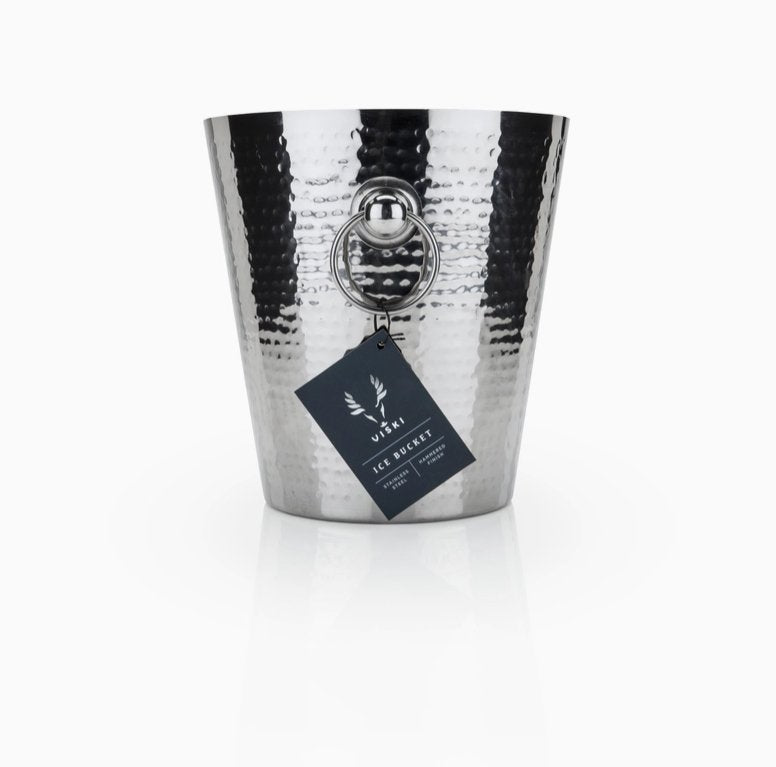 Irving Hammered Stainless Steel Ice Bucket - The Collective Park City