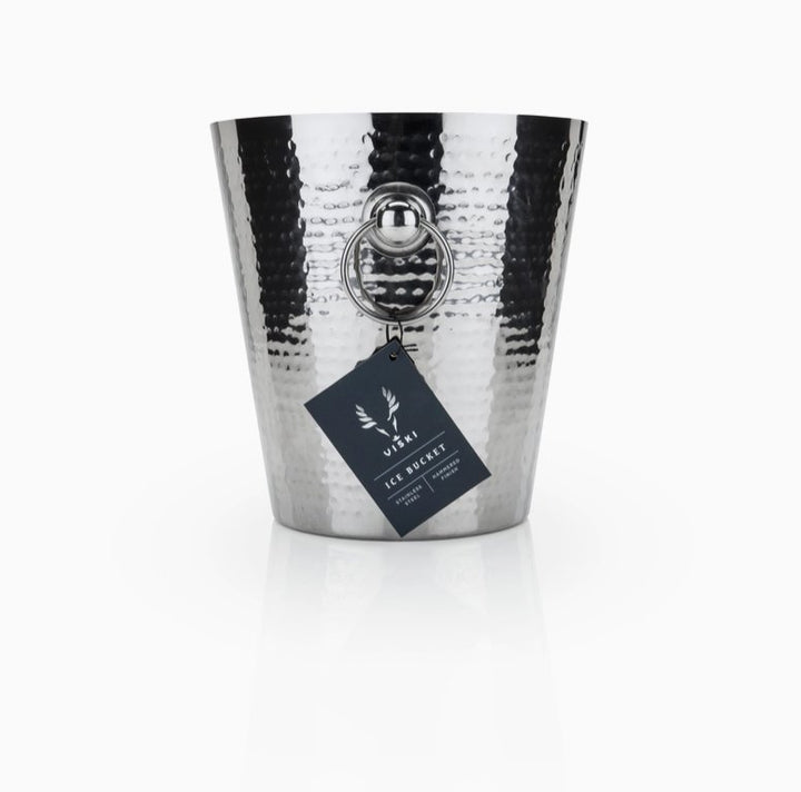 Irving Hammered Stainless Steel Ice Bucket - The Collective Park City