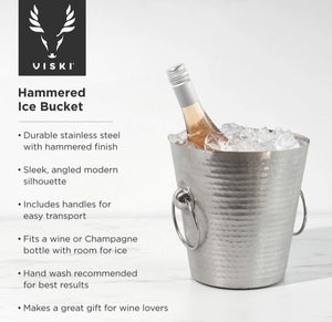 Irving Hammered Stainless Steel Ice Bucket - The Collective Park City