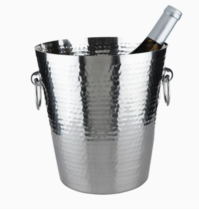 Irving Hammered Stainless Steel Ice Bucket - The Collective Park City