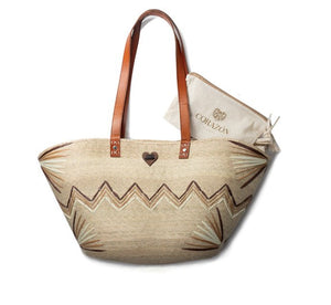 Isabella Palm Tote - The Collective Park City