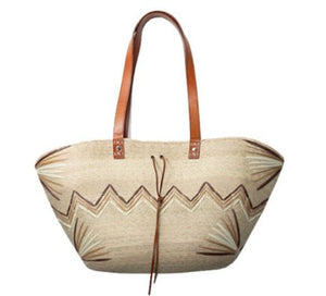 Isabella Palm Tote - The Collective Park City