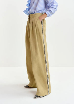 Iso Rhinestone Tuxedo Trouser - The Collective Park City