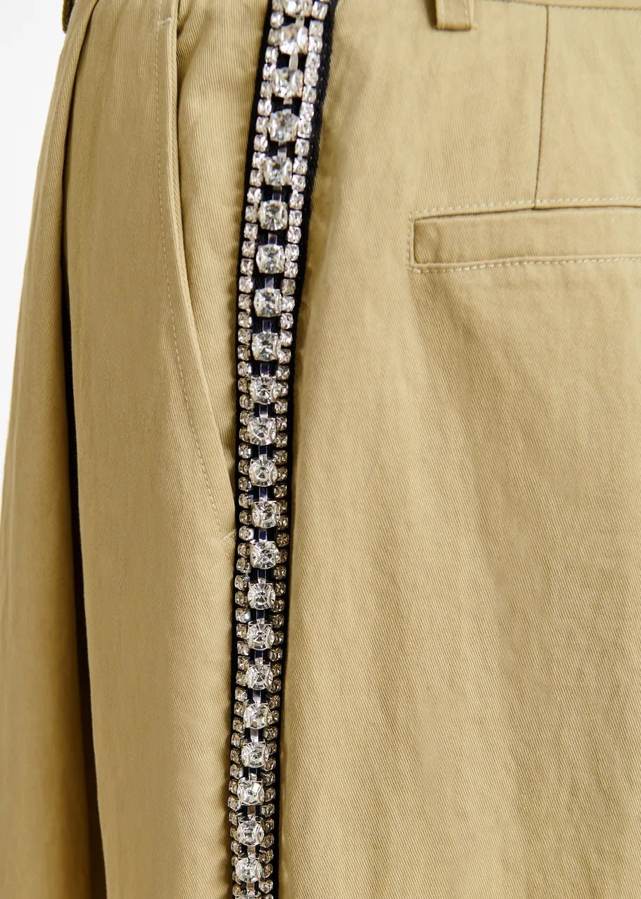 Iso Rhinestone Tuxedo Trouser - The Collective Park City