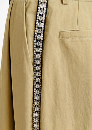 Iso Rhinestone Tuxedo Trouser - The Collective Park City