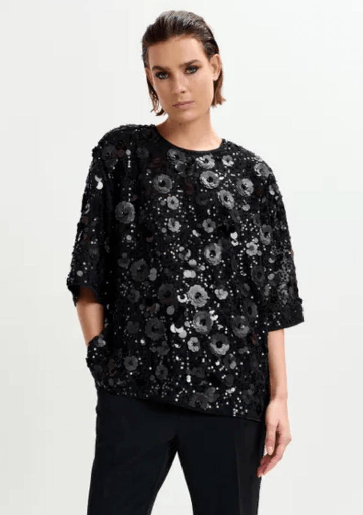 Isparkle Sequin Embellished Top - The Collective Park City