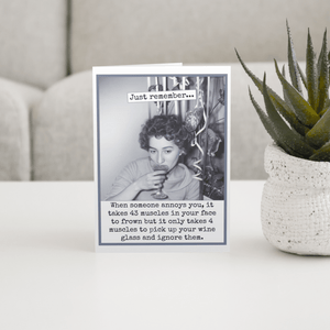 It Only Takes 4 Muscles...Greeting Card - The Collective Park City