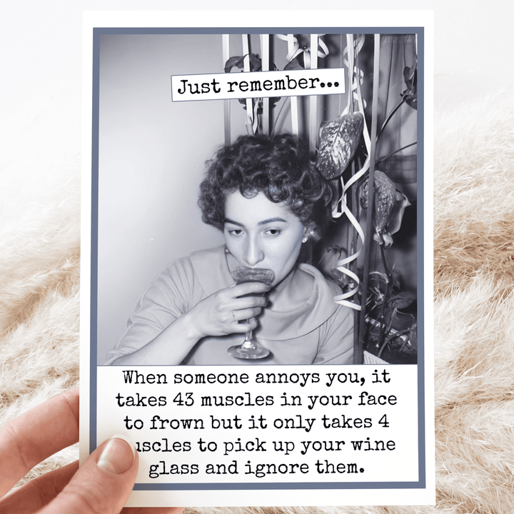 It Only Takes 4 Muscles...Greeting Card - The Collective Park City