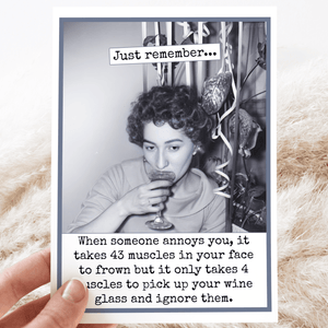 It Only Takes 4 Muscles...Greeting Card - The Collective Park City