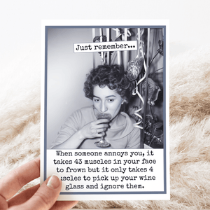 It Only Takes 4 Muscles...Greeting Card - The Collective Park City