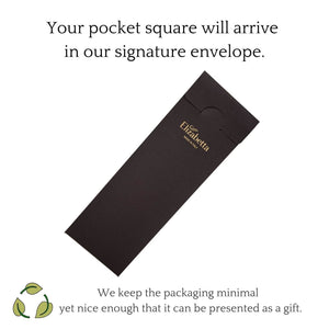 Itria - Silk Pocket Square Scarf - Blue - The Collective Park City