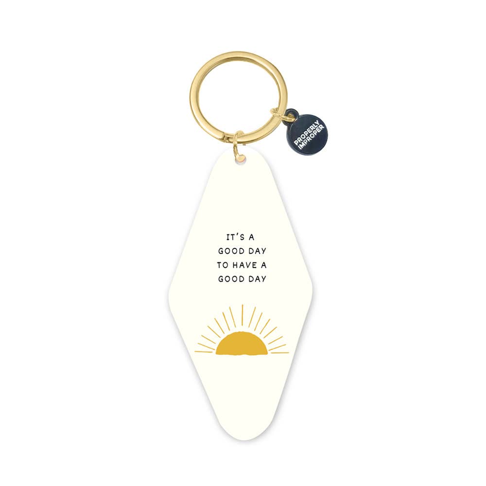 It's A Good Day Motel Printed Keychain - The Collective Park City