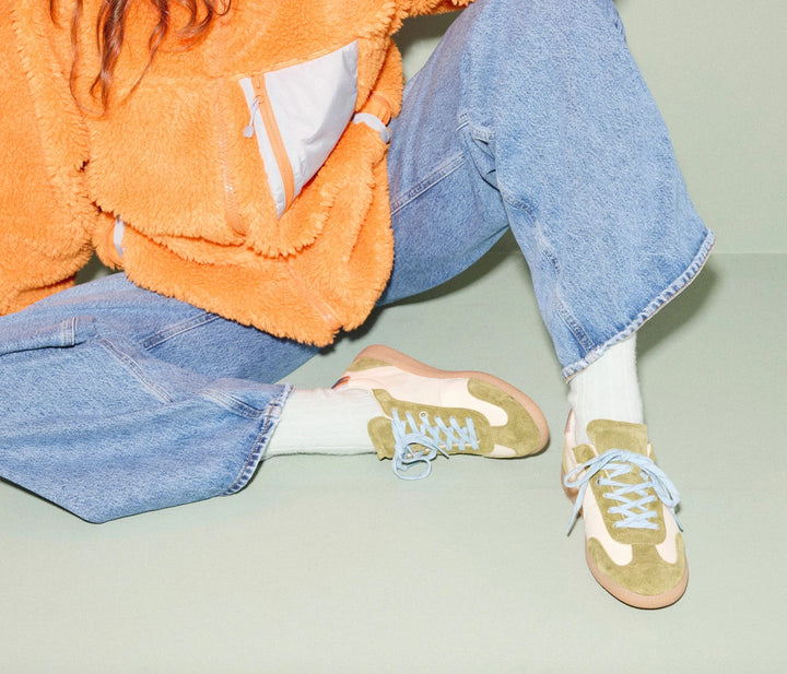 Jackie Sneaker - Wasabi Suede - The Collective Park City