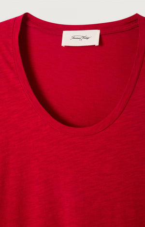 Jacksonville Long Sleeve Round - Neck T-shirt - Goji Berry - The Collective Park City