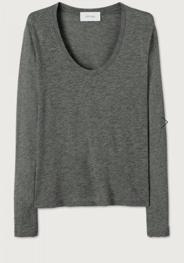 Jacksonville Long Sleeve Top - Anthracite - The Collective Park City