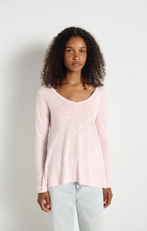 Jacksonville Long Sleeve V - Neck - Vintage Marshmallow - The Collective Park City