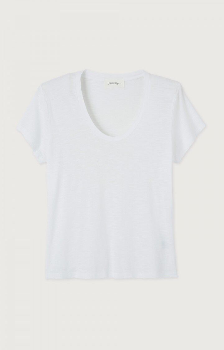 Jacksonville Short Sleeve Scoop-Neck Tee - Blanc - The Collective Park City