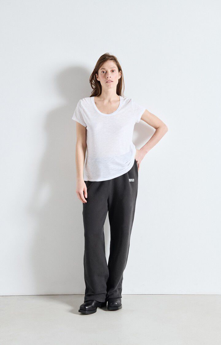 Jacksonville Short Sleeve Scoop-Neck Tee - Blanc - The Collective Park City