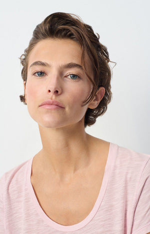 Jacksonville Short Sleeve Scoop-Neck Tee - Vintage Marshmallow - The Collective Park City