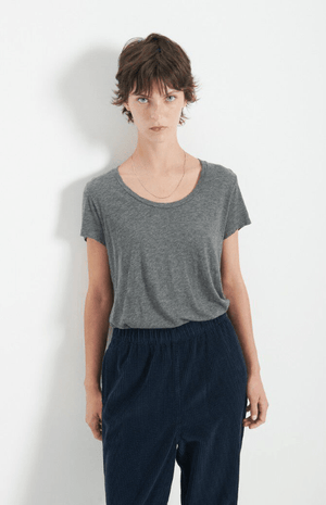 Jacksonville S/S Scoop Neck T-shirt - Charcoal - The Collective Park City