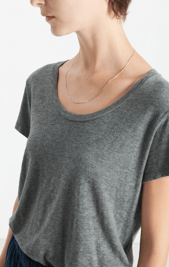 Jacksonville S/S Scoop Neck T-shirt - Charcoal - The Collective Park City