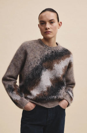 Jacquard Crewneck Sweater - The Collective Park City