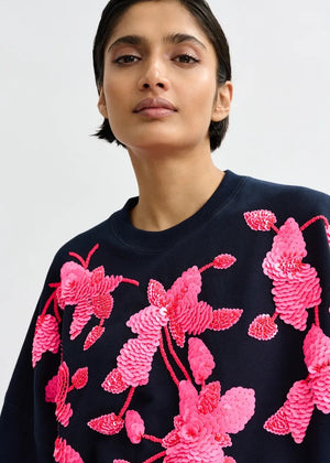 Jaga Embroidered Sweatshirt - The Collective Park City
