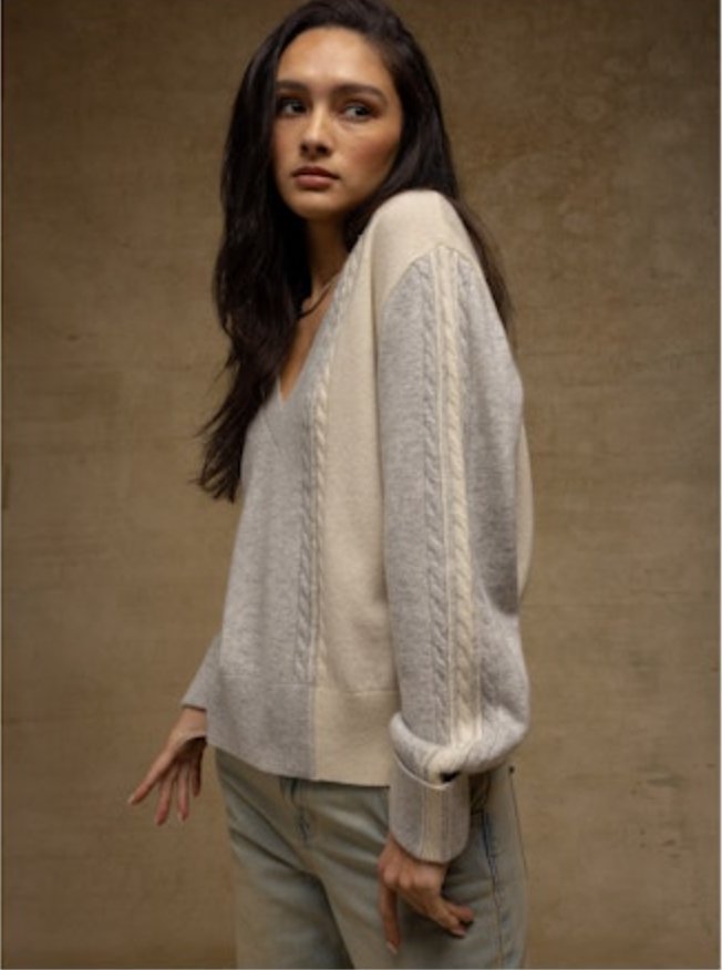 Jaina V - Neck Sweater - The Collective Park City