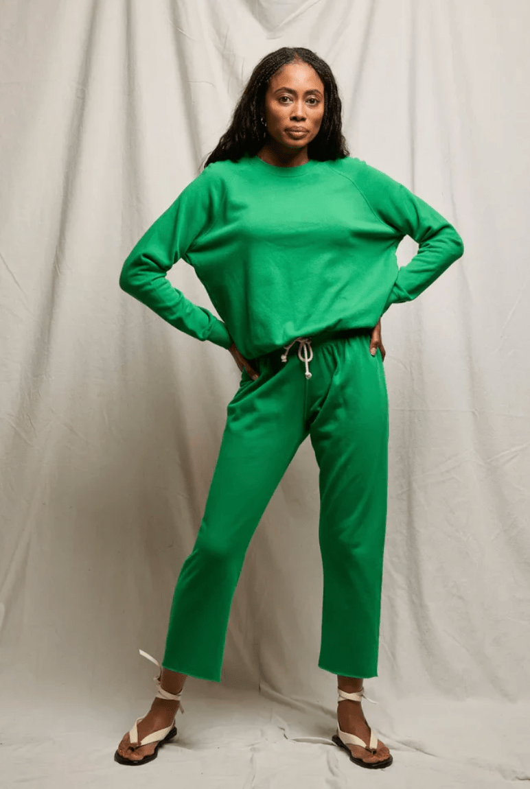 Jamaica Fleece Drawstring Cropped Sweatpant - The Collective Park City