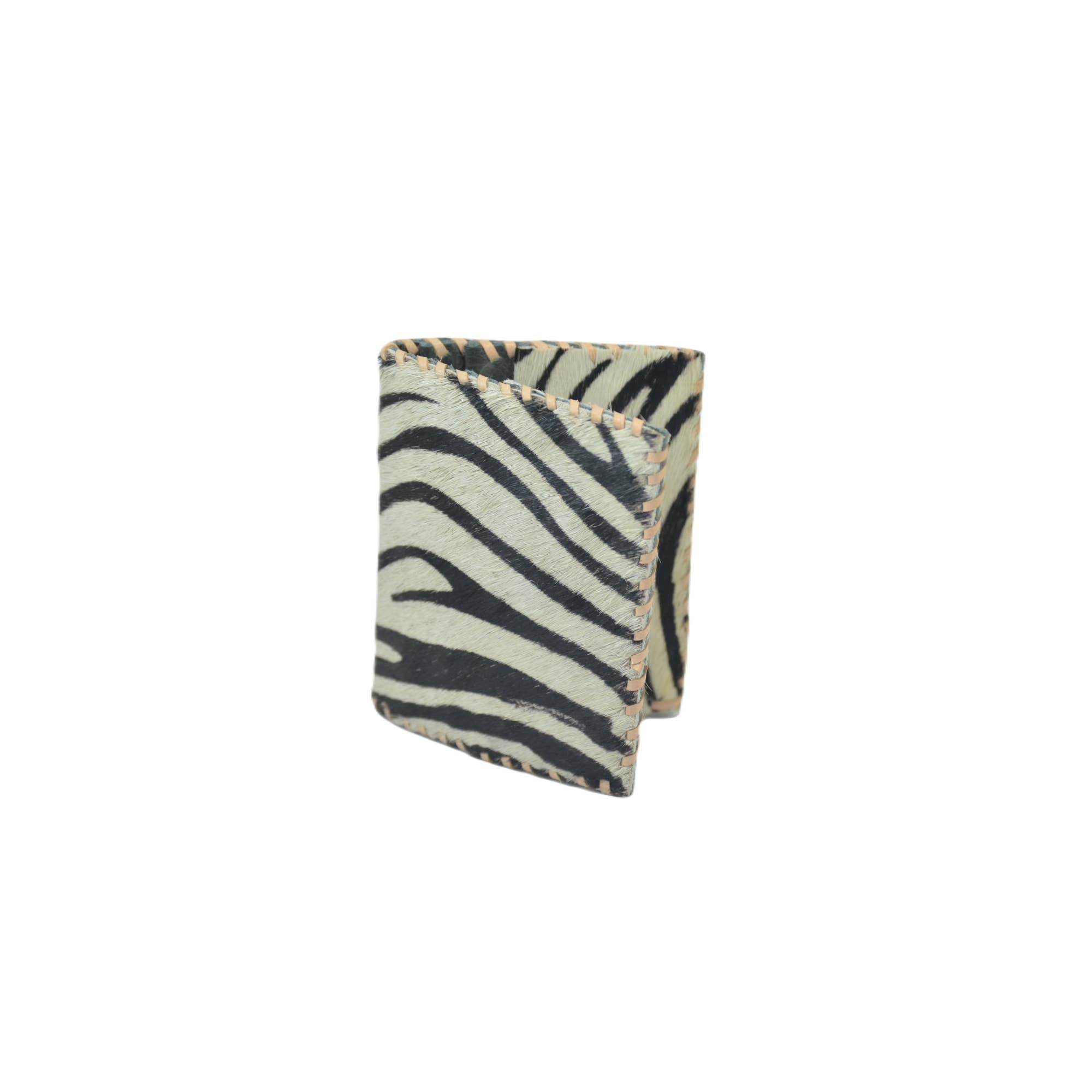 Jane Folding Card Holder - Printed Hairon Leather: Spotted - The Collective Park City