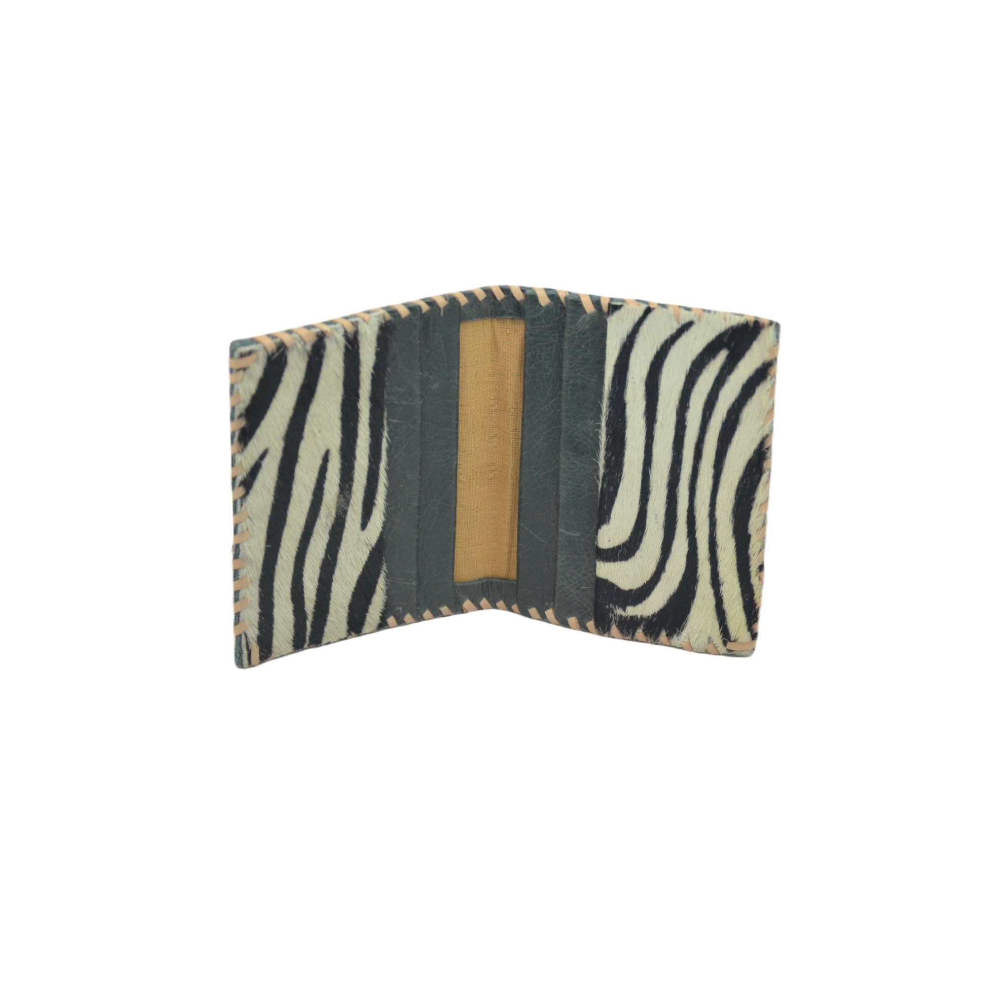 Jane Folding Card Holder - Printed Hairon Leather: Spotted - The Collective Park City