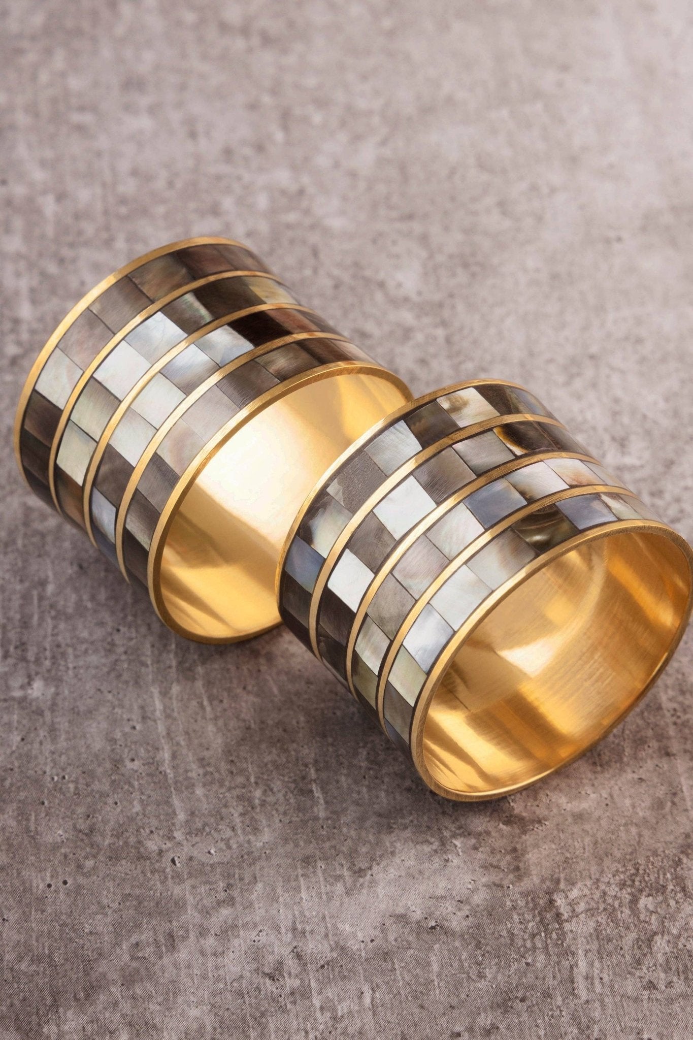 Jardin Napkin Rings: Black - The Collective Park City