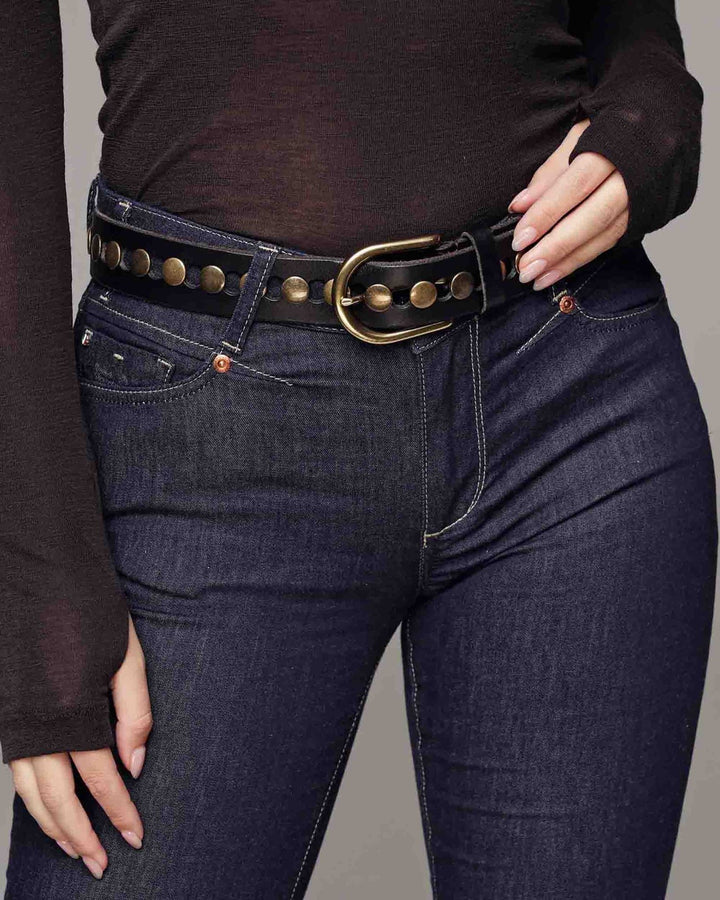 Jasmyn | Studded Western Belt - The Collective Park City