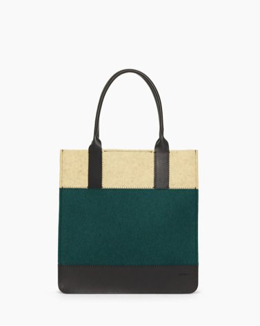 Jaunt Merino Wool Felt Tote - Kombu/Champagne - The Collective Park City