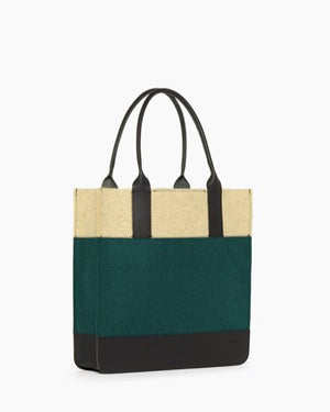 Jaunt Merino Wool Felt Tote - Kombu/Champagne - The Collective Park City