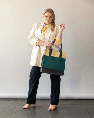 Jaunt Merino Wool Felt Tote - Kombu/Champagne - The Collective Park City