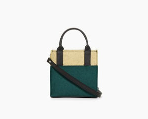 Jaunt Mini Merino Wool Felt Tote - Kombu/Champagne - The Collective Park City