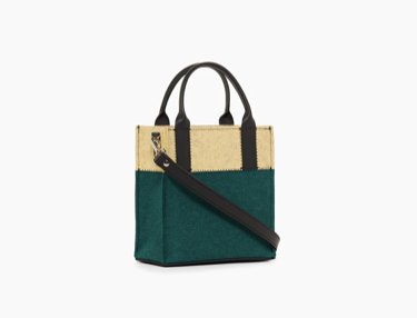 Jaunt Mini Merino Wool Felt Tote - Kombu/Champagne - The Collective Park City