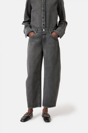 Jazzie Cropped Barrel Jean - The Collective Park City