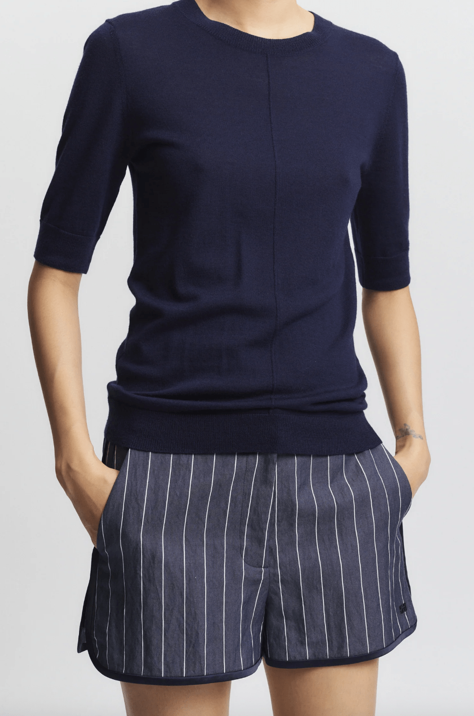 Jen Pinstripe Board Short - The Collective Park City