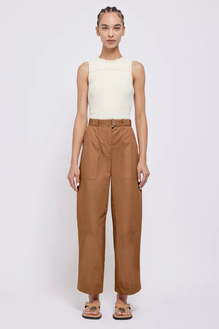 Jenny Belted Cropped Pant - The Collective Park City