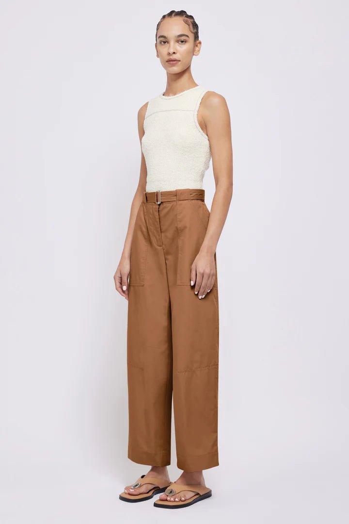 Jenny Belted Cropped Pant - The Collective Park City