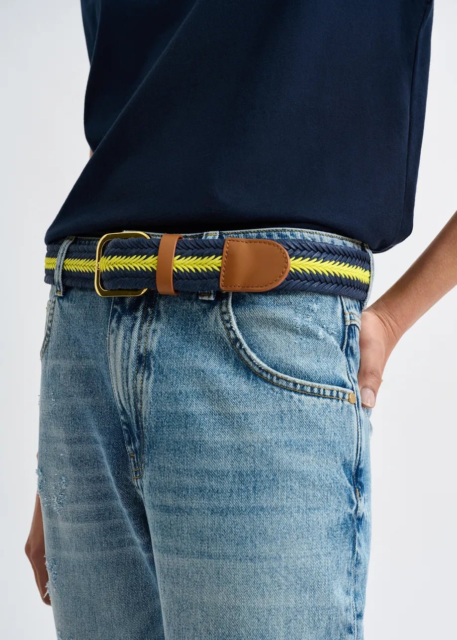Jintonic Braided Belt - Classic Navy - The Collective Park City
