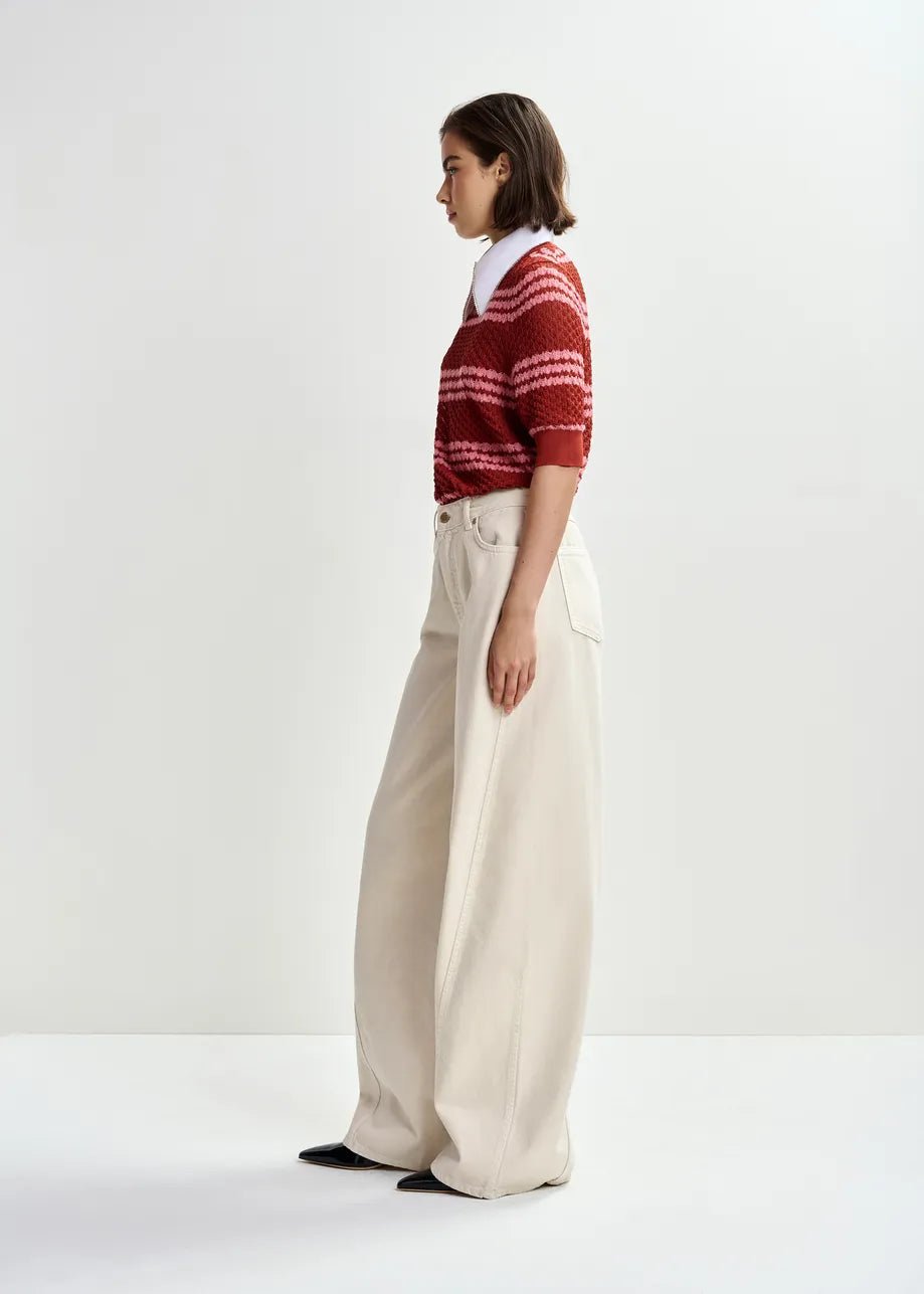 Joep Barrel Jeans - Vanilla Cream - The Collective Park City