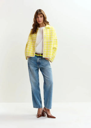 Joking Knit Jacket - Lemon Squeeze - The Collective Park City