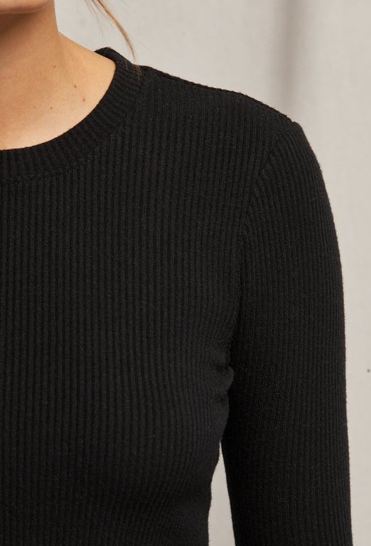 Jolie sweater Rib crew neck long - The Collective Park City