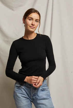 Jolie sweater Rib crew neck long - The Collective Park City