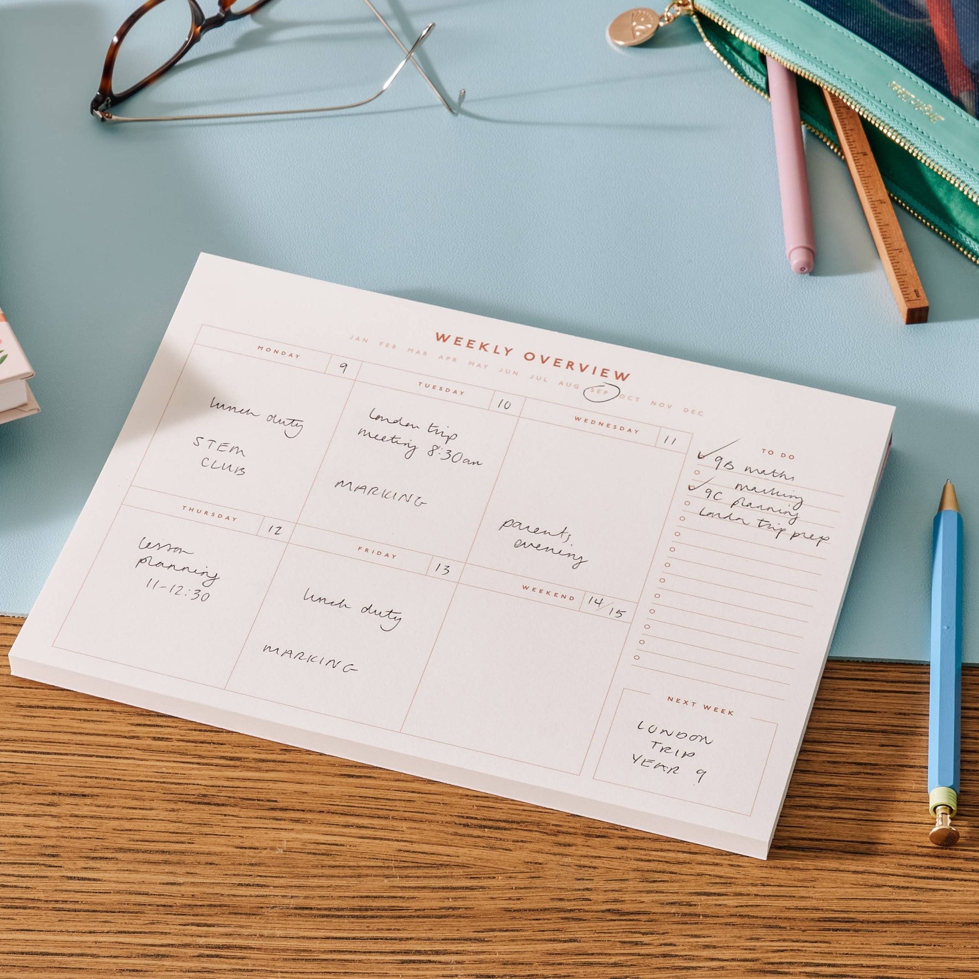 Joy Undated Weekly Desk Planner - The Collective Park City